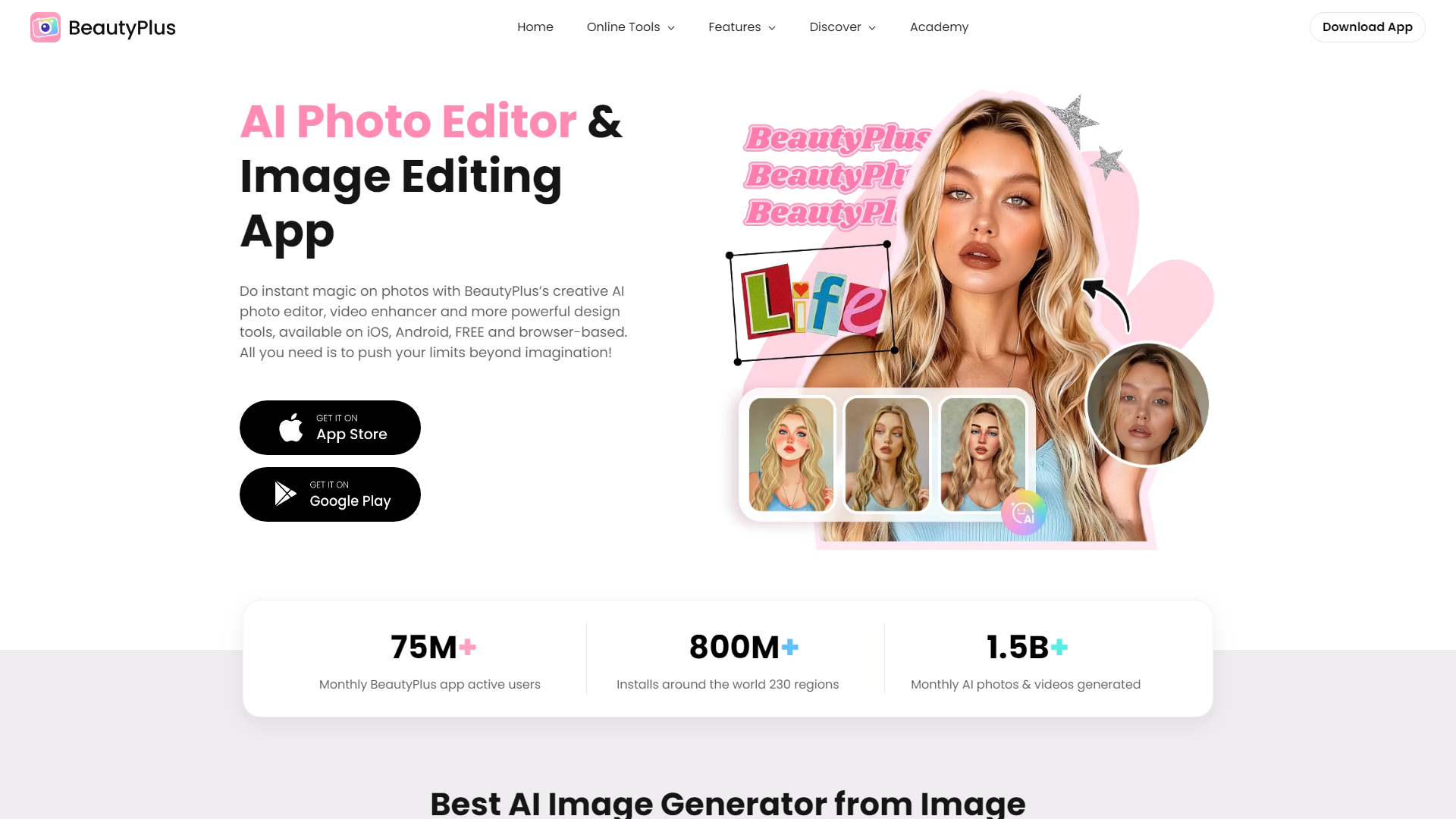AI Photo Editor Online Free & Best Image Generator App