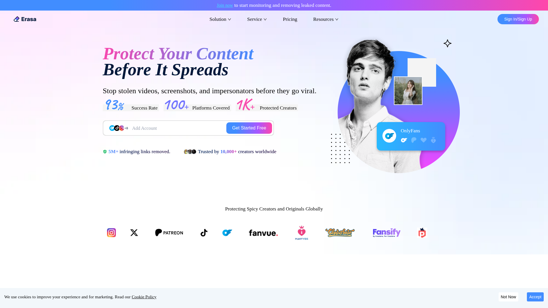 Erasa: Content Protection & Piracy Detection for Creators Erasa: Content Protection & Piracy Detection for Creators