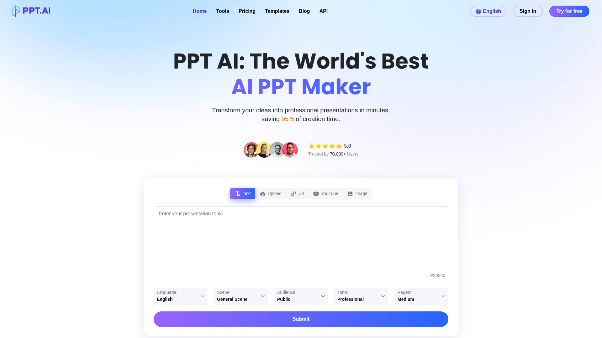 PPT AI - AI Presentation Maker, Fast and Easy | PPT.AI