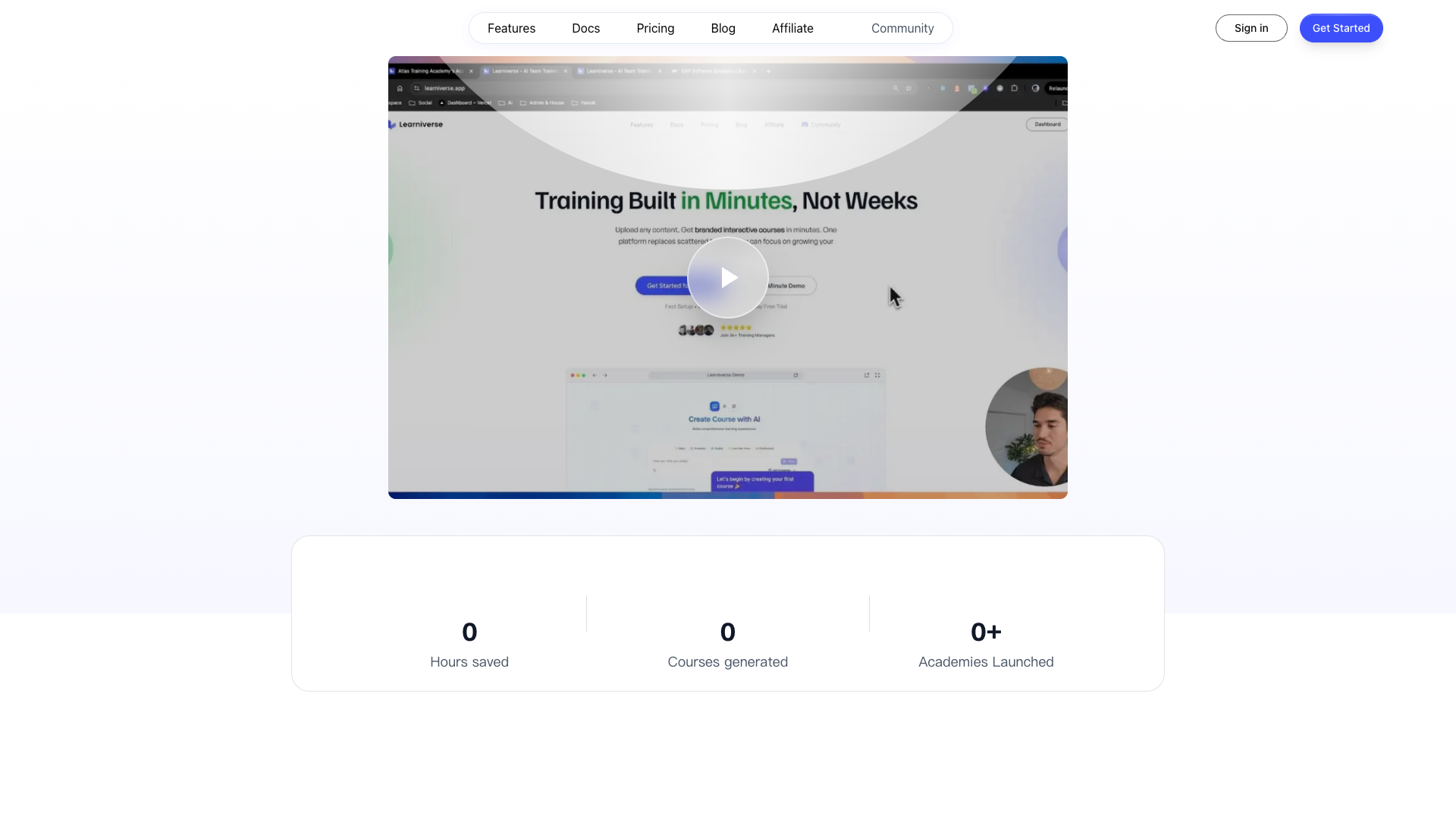 Learniverse | The Zero-Effort AI Training Platform for Teams