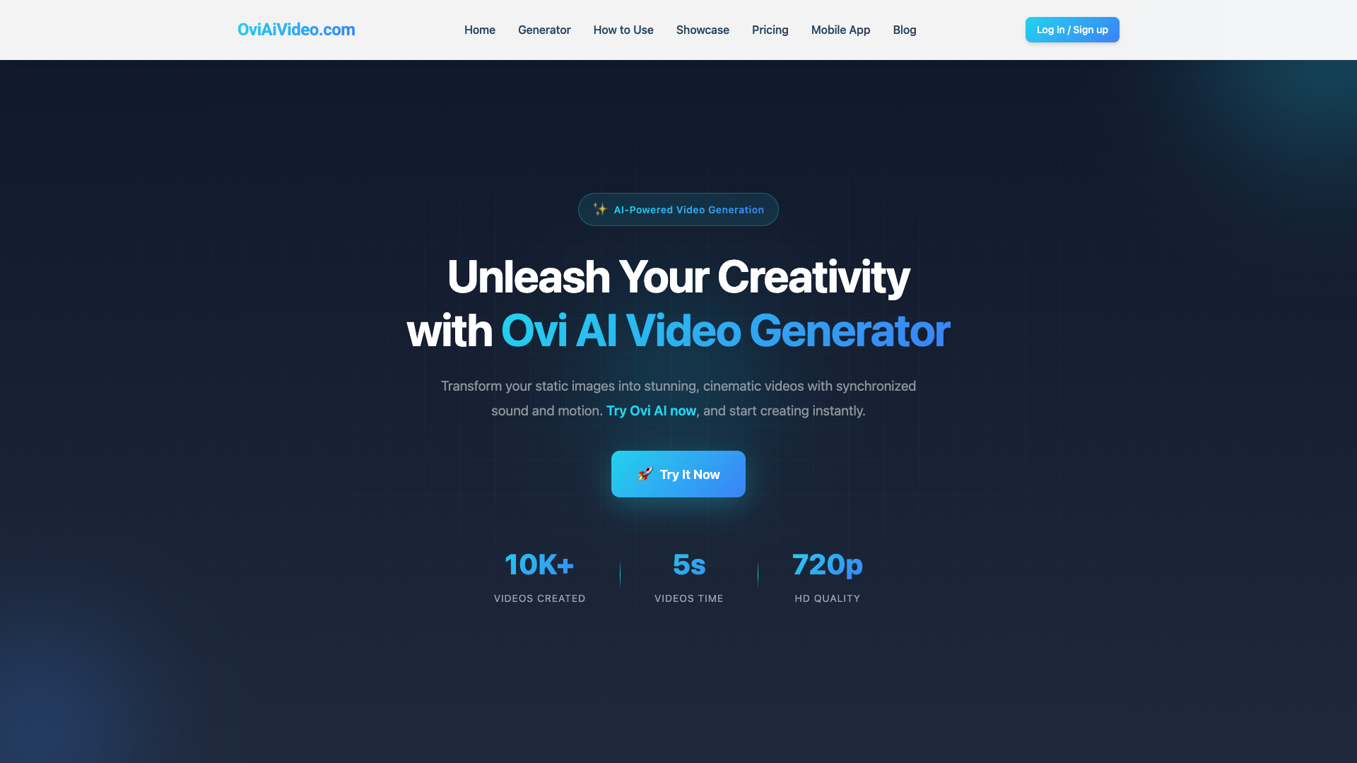 Ovi AI – Native Audio Talking Character Video Generator