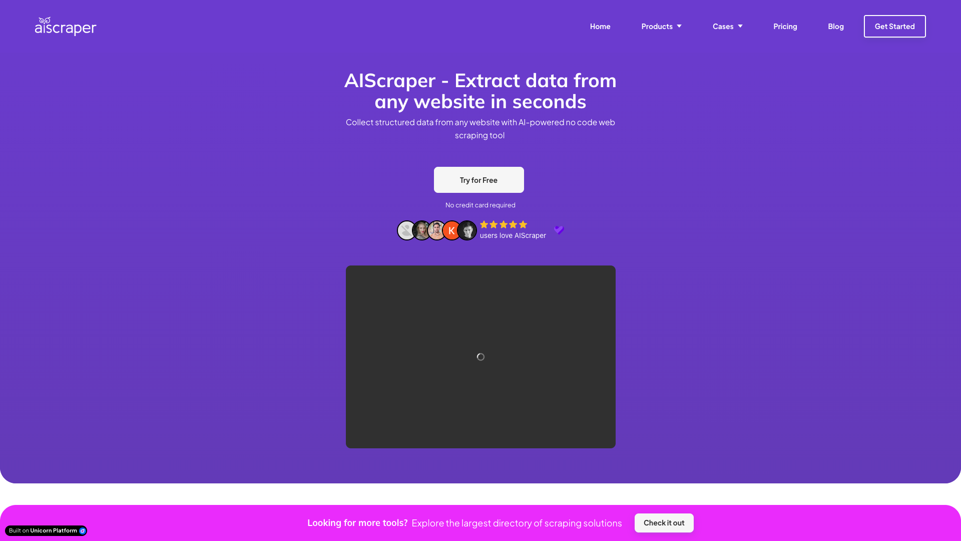 AIScraper - AI Powered No Code Web Scraping Tool AIScraper - AI Powered No Code Web Scraping Tool