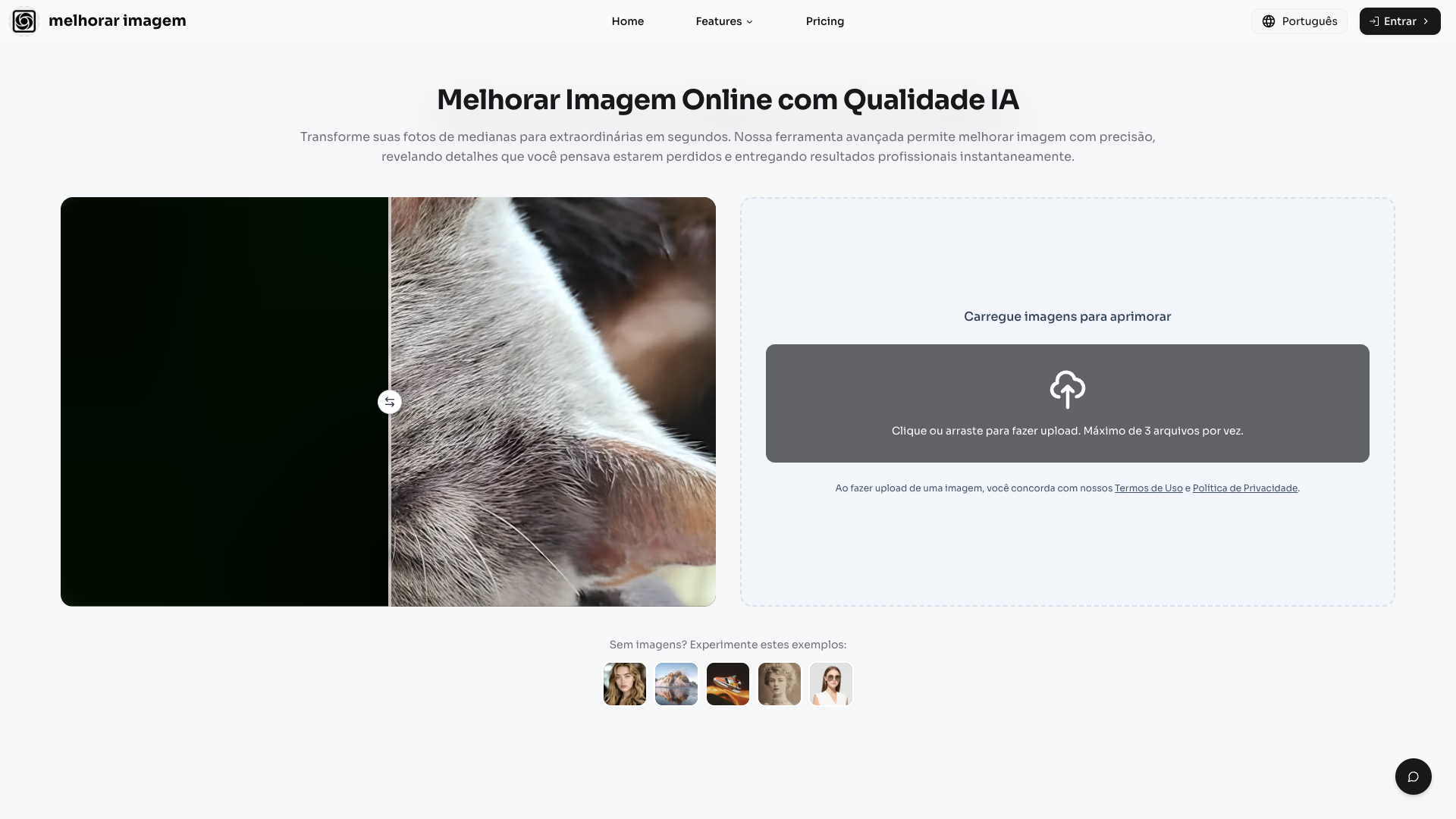 Melhorar Imagem Online Grátis | Aumentar Resolução com IA Melhorar Imagem Online Grátis | Aumentar Resolução com IA