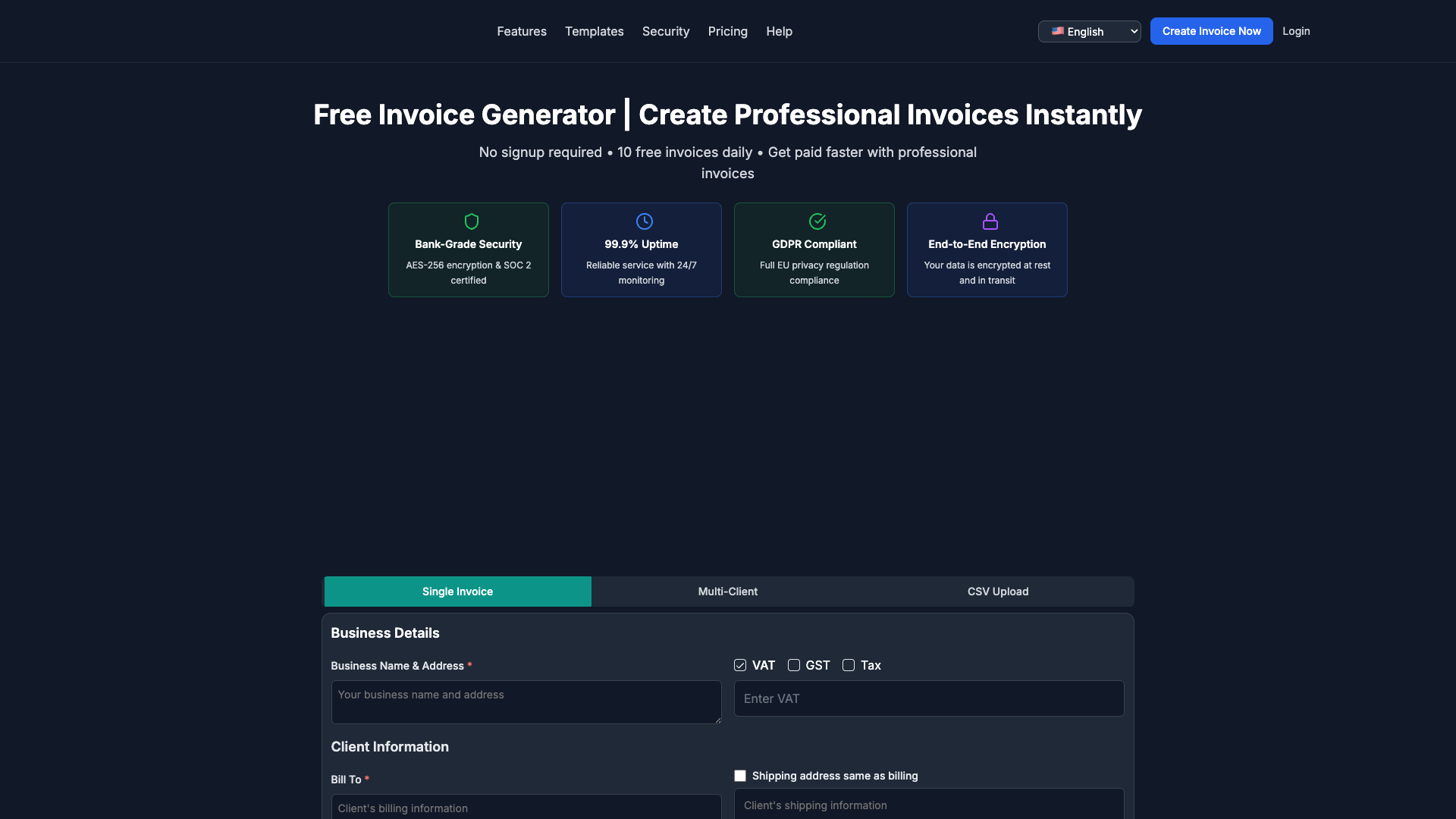 Invoice Generator | Free Online Invoice Maker