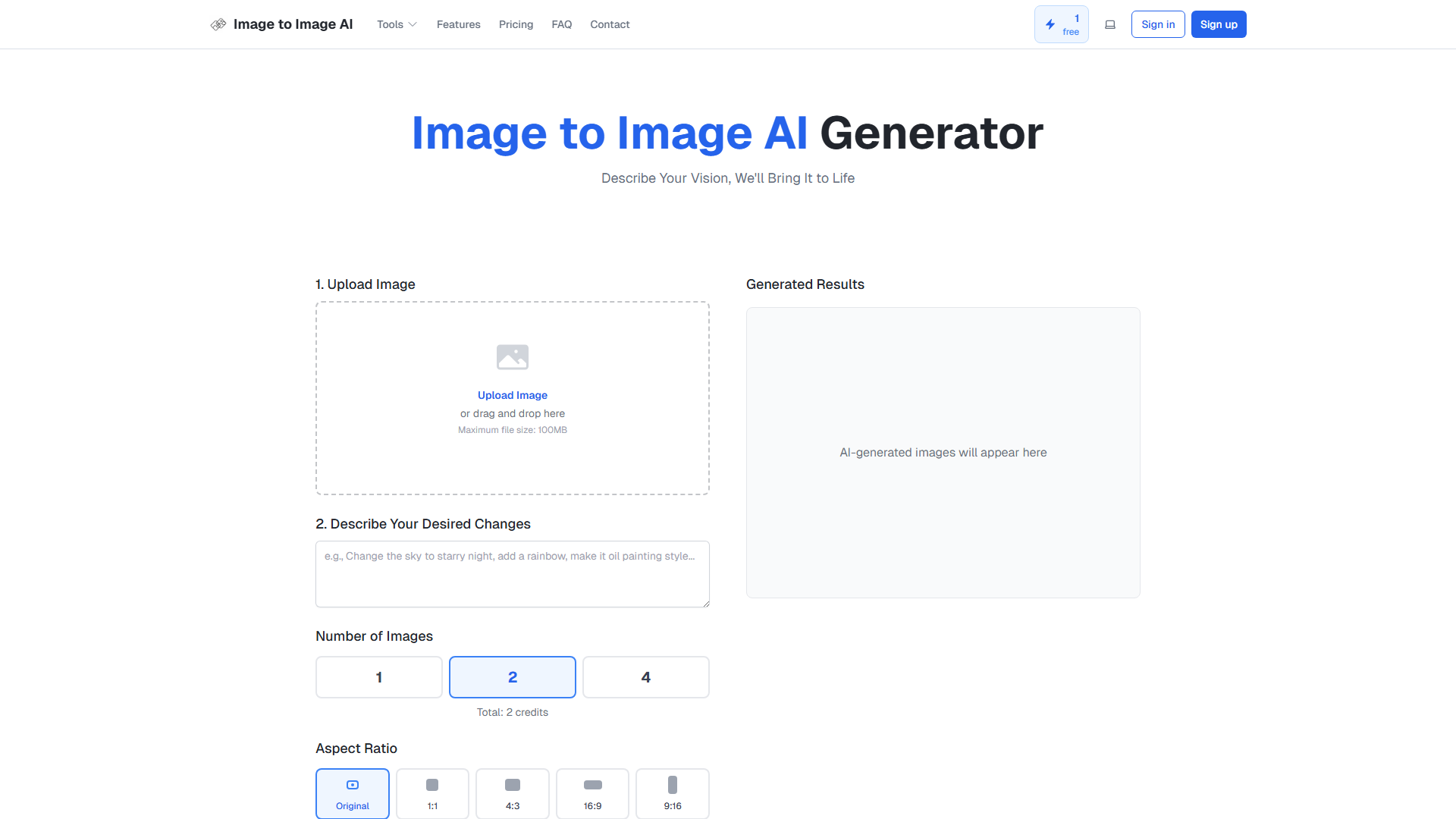 Image to Image AI - Free AI Image Generator & Editor Online