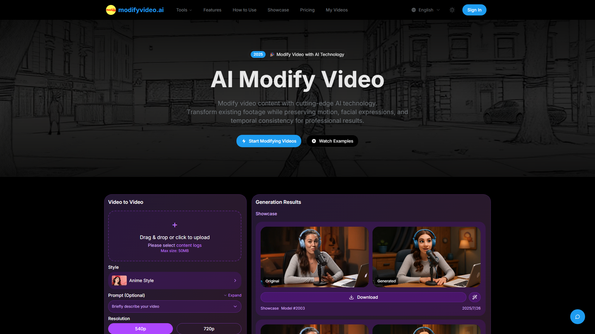 AI Modify Video | Preserve Motion, Transform Backgrounds & Styles