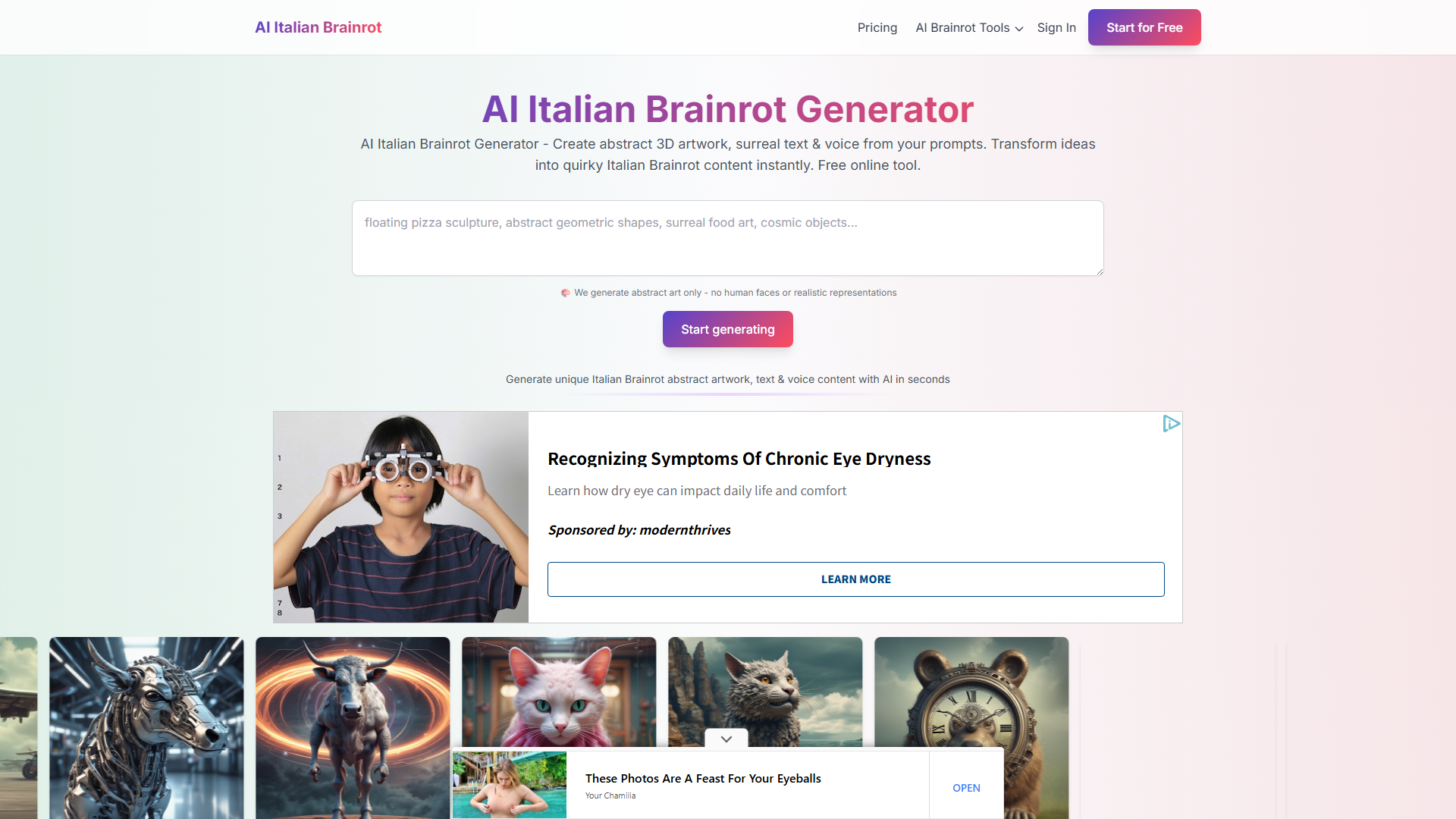 AI Italian Brainrot Generator