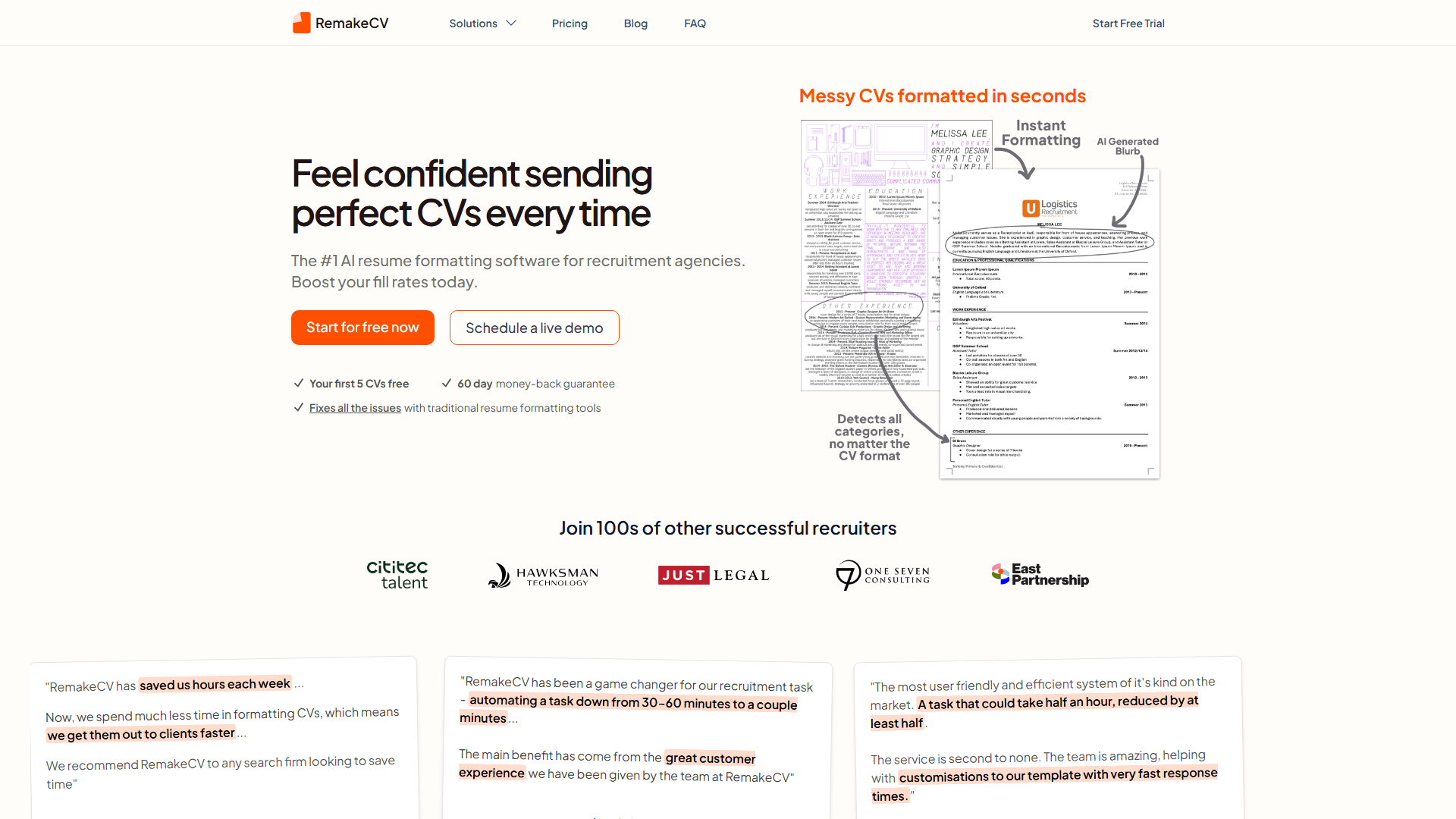 The #1 Automated Resume/CV Formatter for Recruitment Agencies The #1 Automated Resume/CV Formatter for Recruitment Agencies