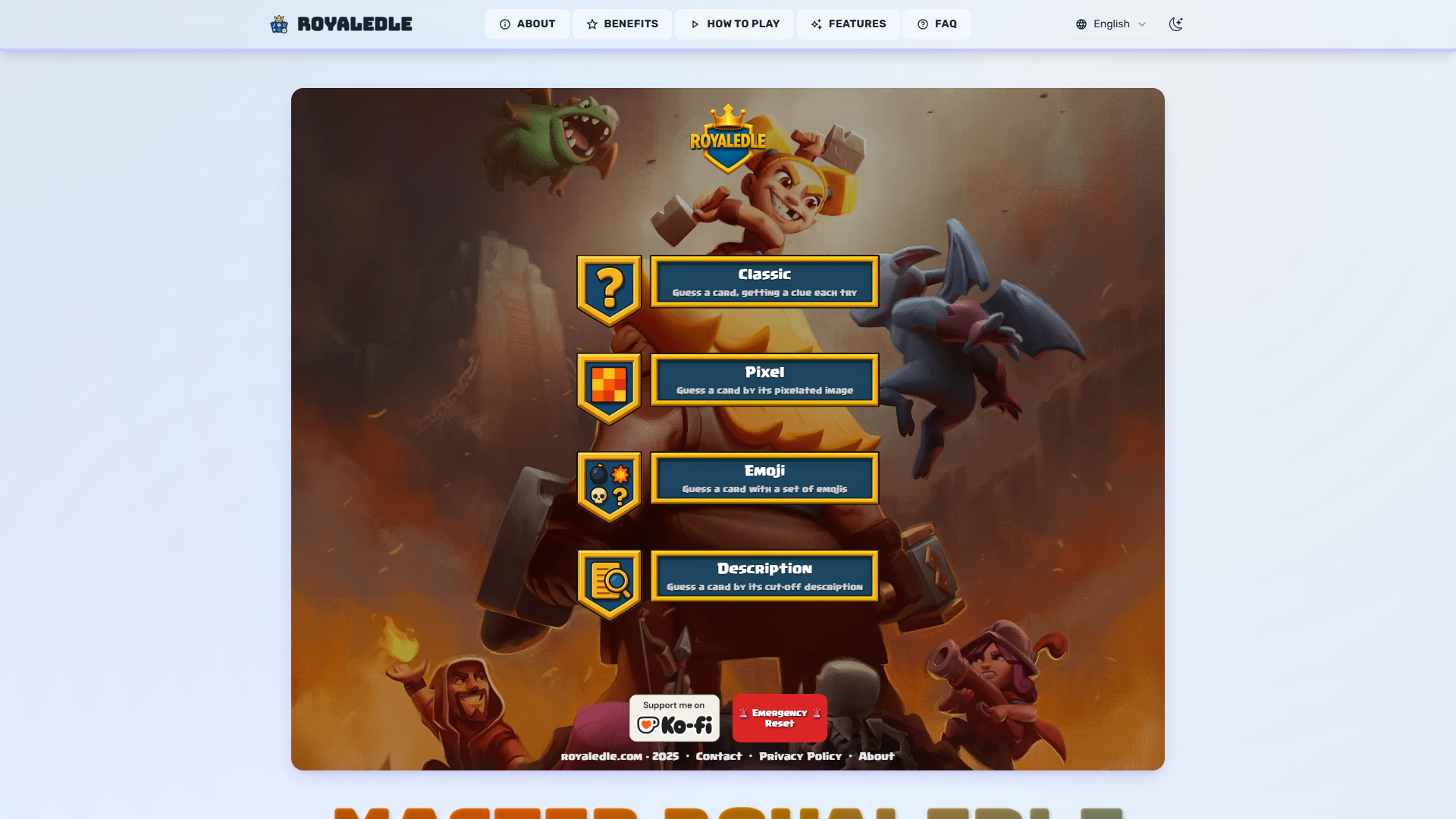 Royaledle - Daily Clash Royale Card Guessing Game Royaledle - Daily Clash Royale Card Guessing Game