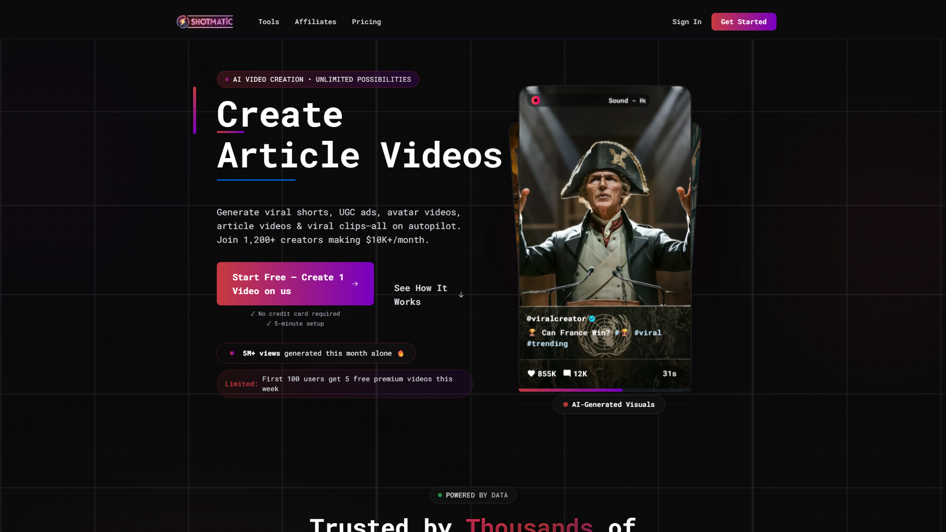 Shotmatic - Video Creation on Automatic Shotmatic - Video Creation on Automatic