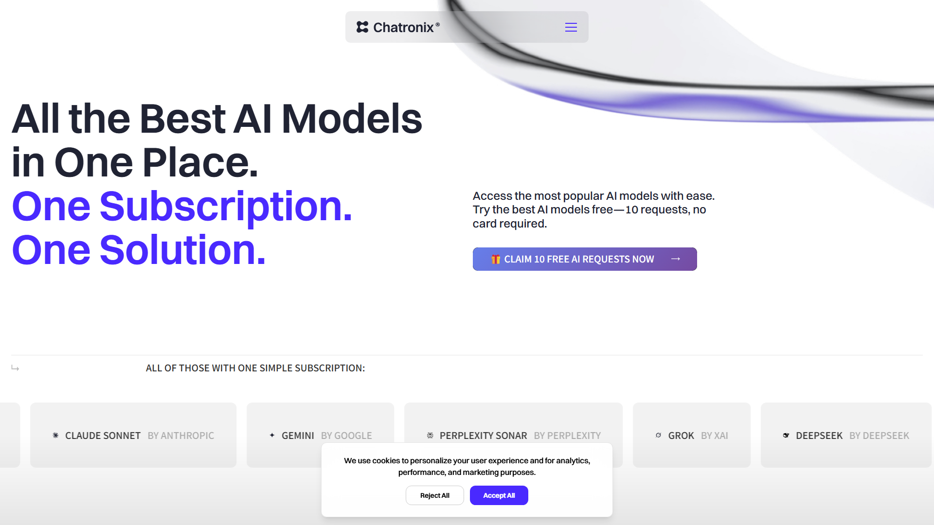 Chatronix: Unified Access to Leading AI Models with One Subscription Chatronix: Unified Access to Leading AI Models with One Subscription