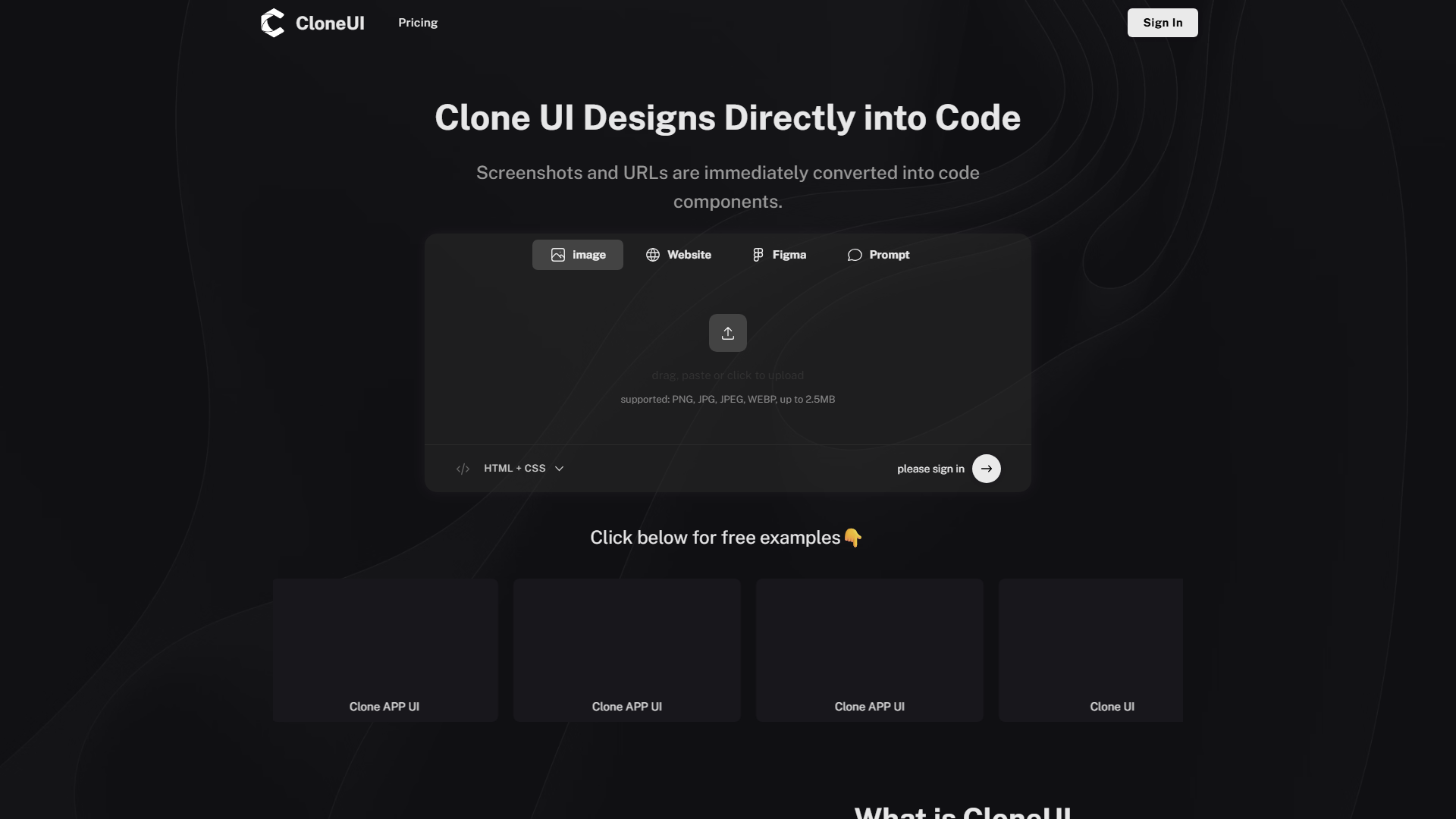 CloneUI - Design to Code | CloneUI CloneUI - Design to Code | CloneUI