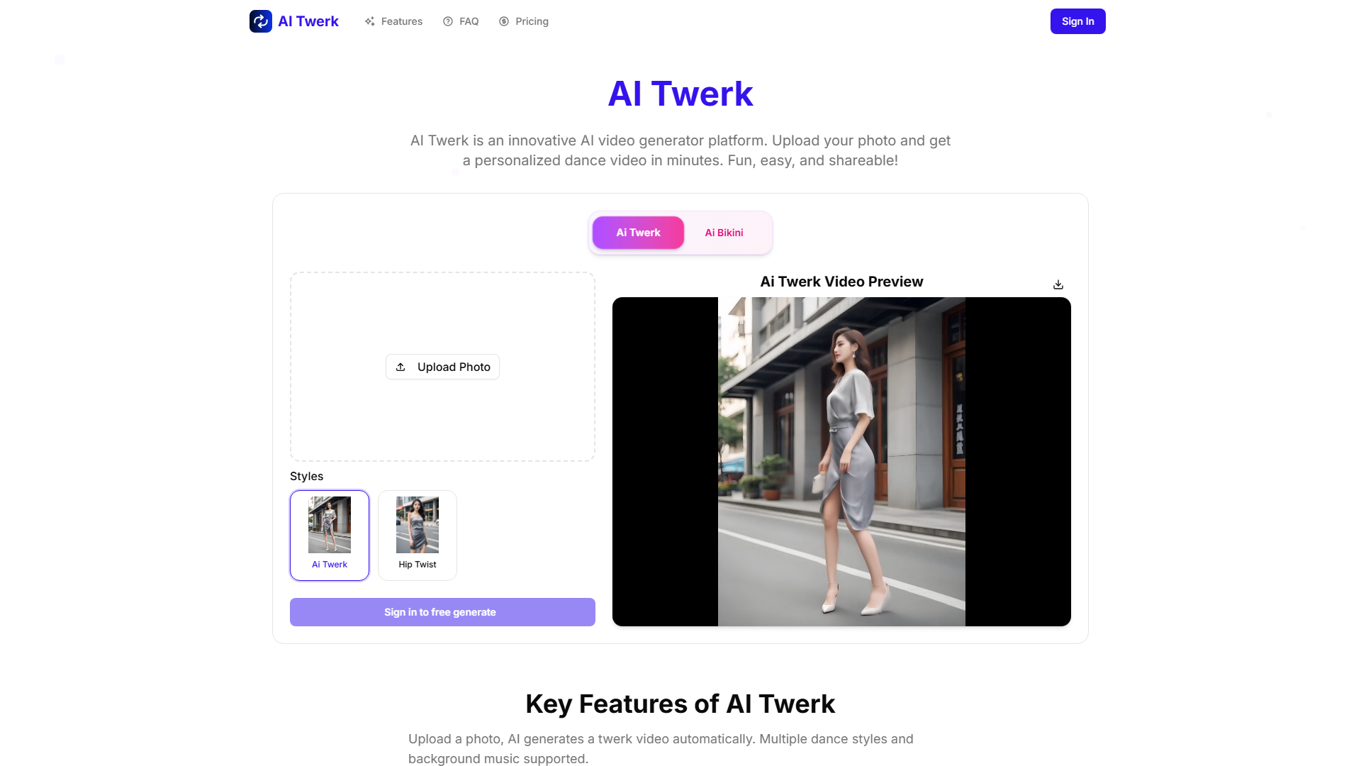 AI Twerk - AI Twerk Video Generator