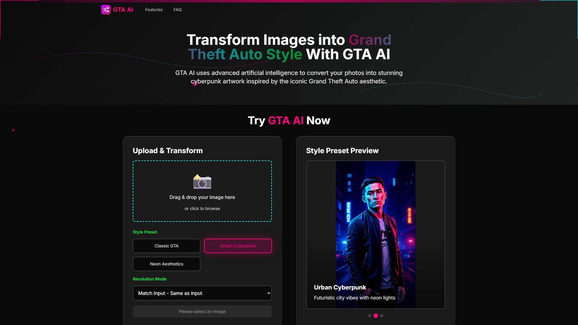 GTA AI - Free Tool to Transform Your Images into GTA Style GTA AI - Free Tool to Transform Your Images into GTA Style