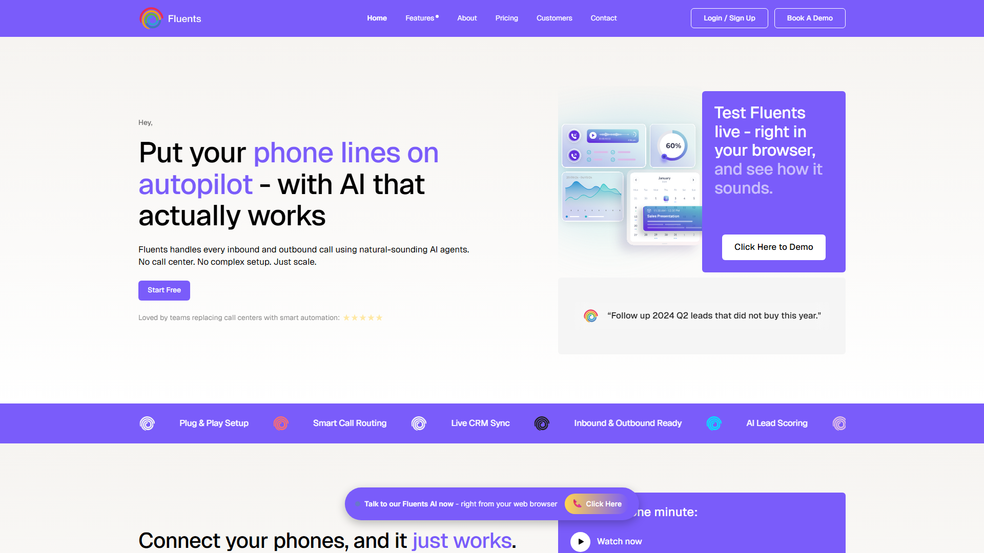 AI Callers for Inbound & Outbound Calls | Fluents AI Callers for Inbound & Outbound Calls | Fluents