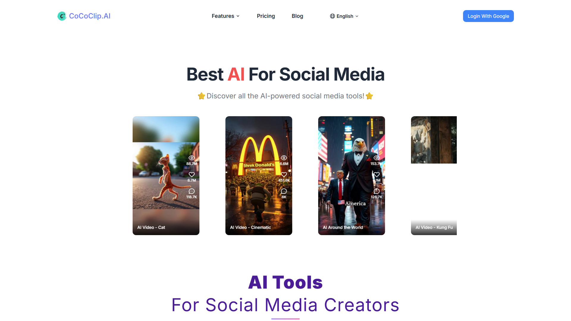 CoCoClip.AI | All-in-One AI Video Editor for Social Media Videos | Text To Video CoCoClip.AI | All-in-One AI Video Editor for Social Media Videos | Text To Video