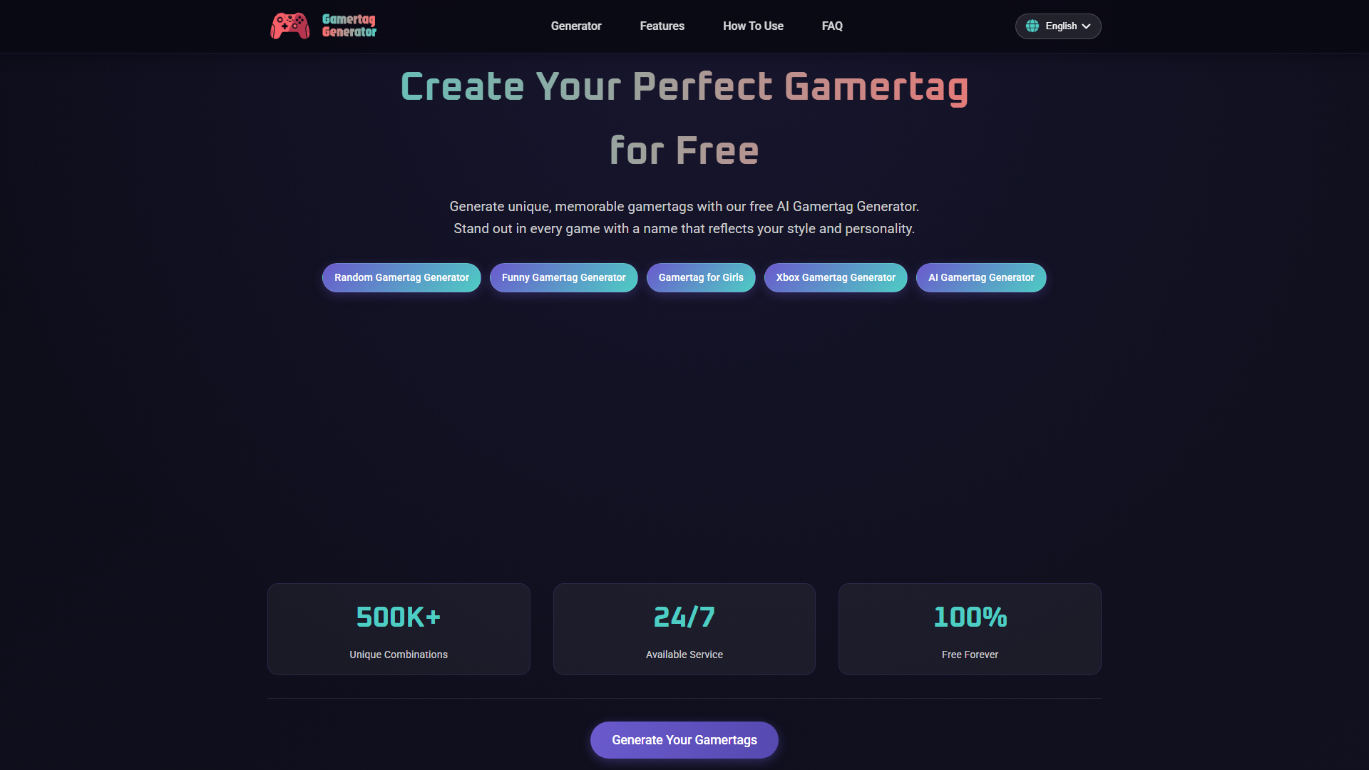 Gamertag Generator - Create Your Perfect Gamertag for Free Gamertag Generator - Create Your Perfect Gamertag for Free