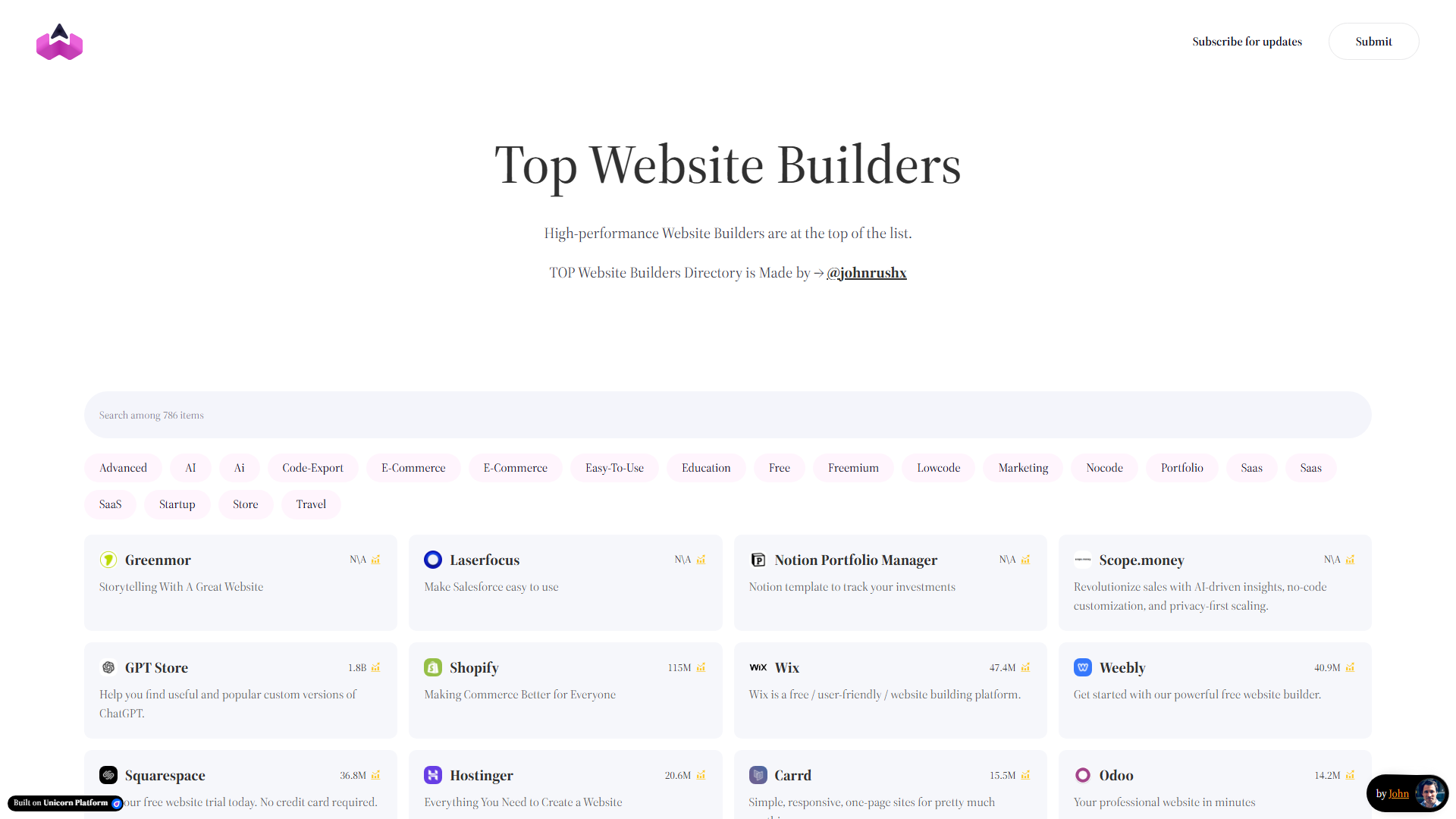 TOP Website Builders Directory - Essential Building Tools TOP Website Builders Directory - Essential Building Tools