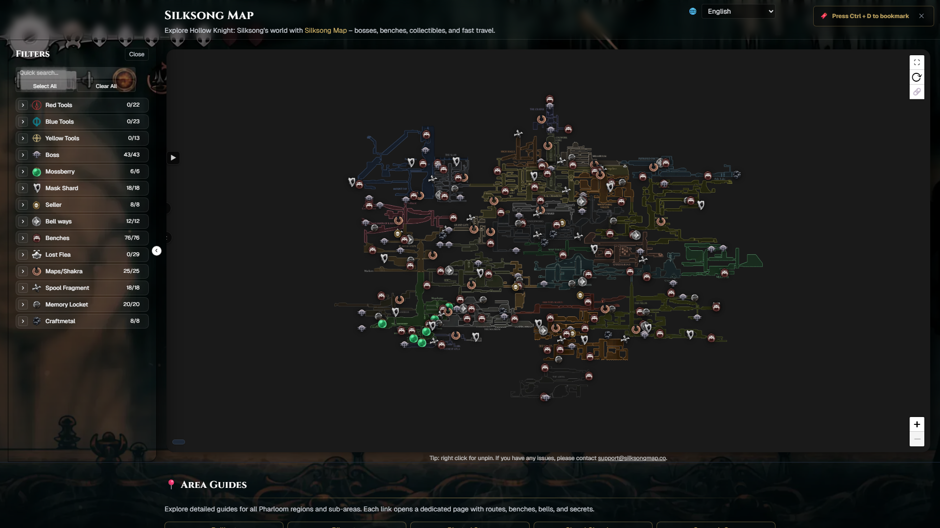 Silksong Map 2025 — Interactive Pharloom Explorer Silksong Map 2025 — Interactive Pharloom Explorer