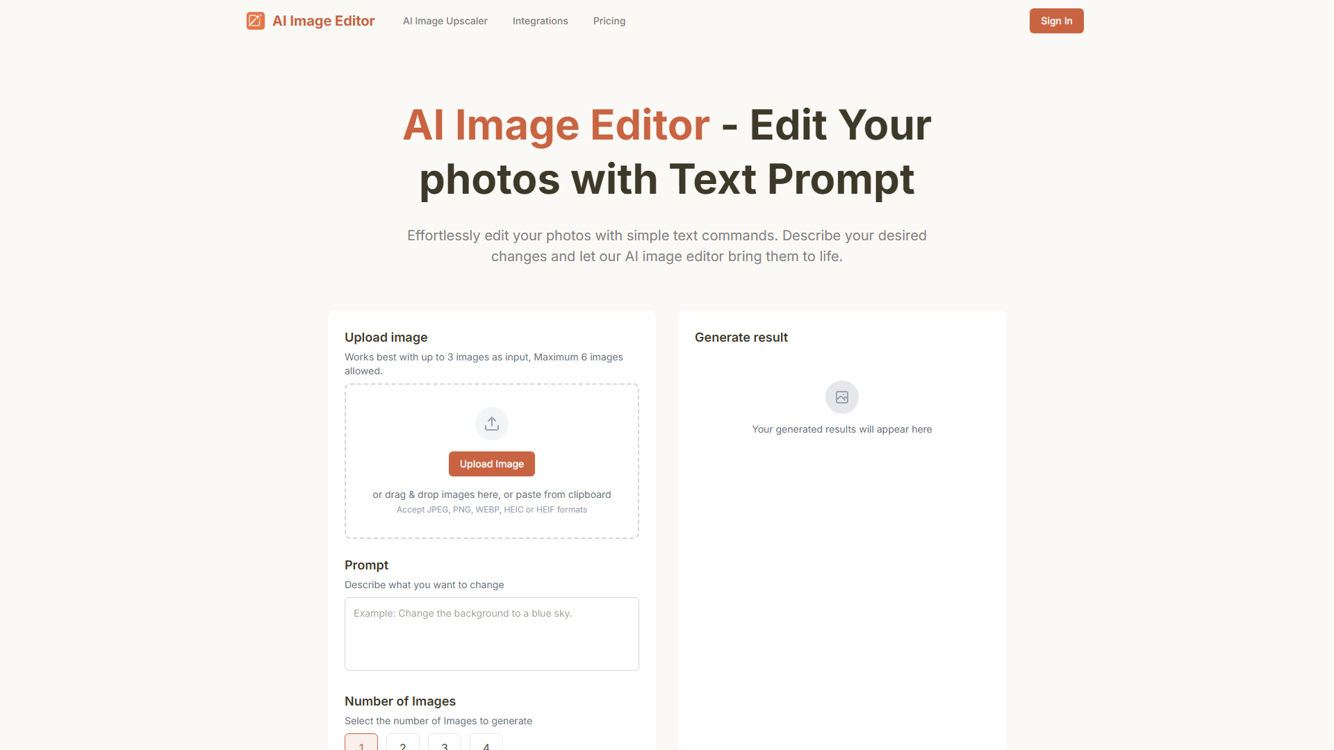 AI Image Editor - Edit photo with text prompt