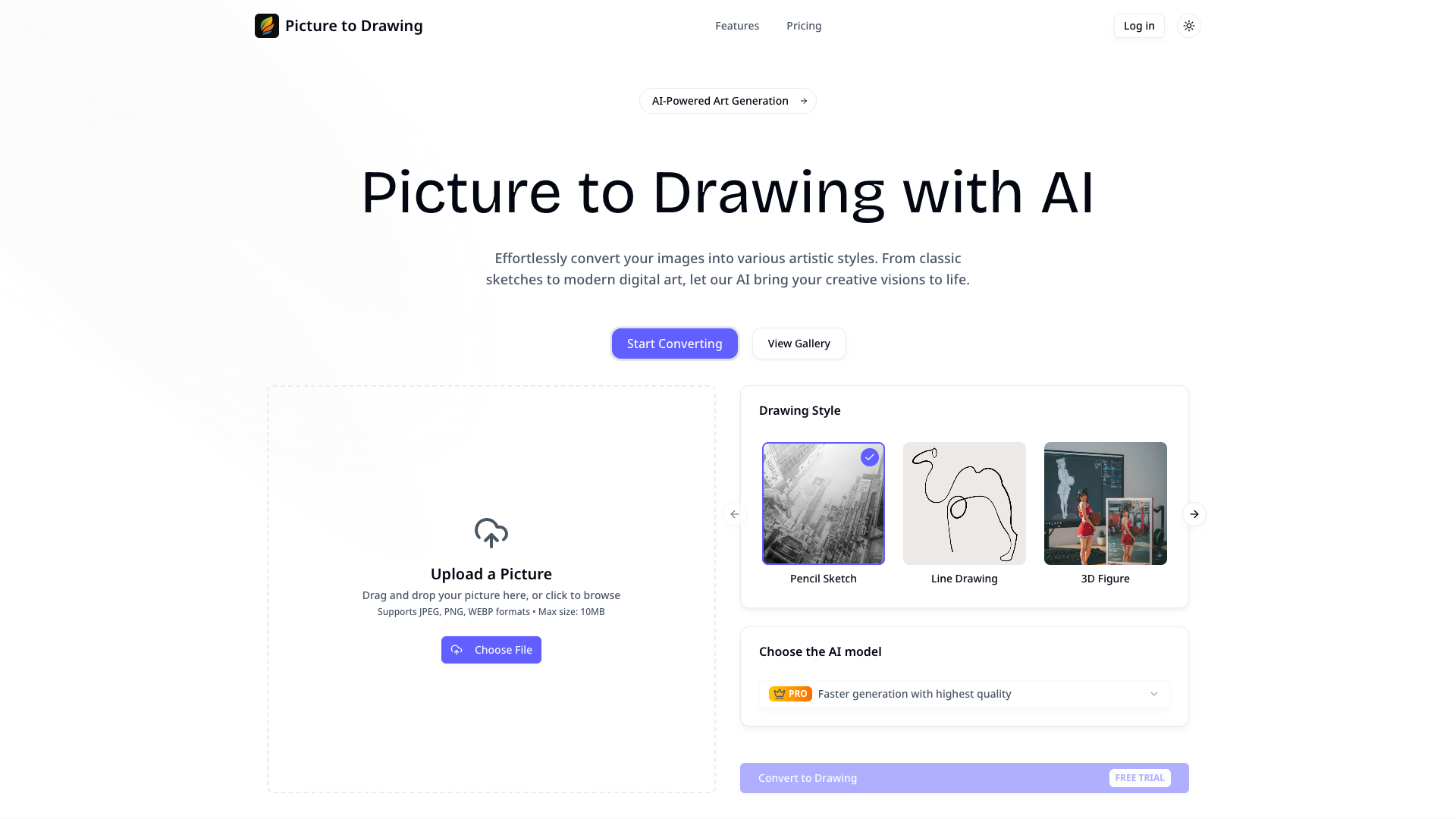 Picture to Drawing:Image to multi-style drawing like sketch Picture to Drawing:Image to multi-style drawing like sketch
