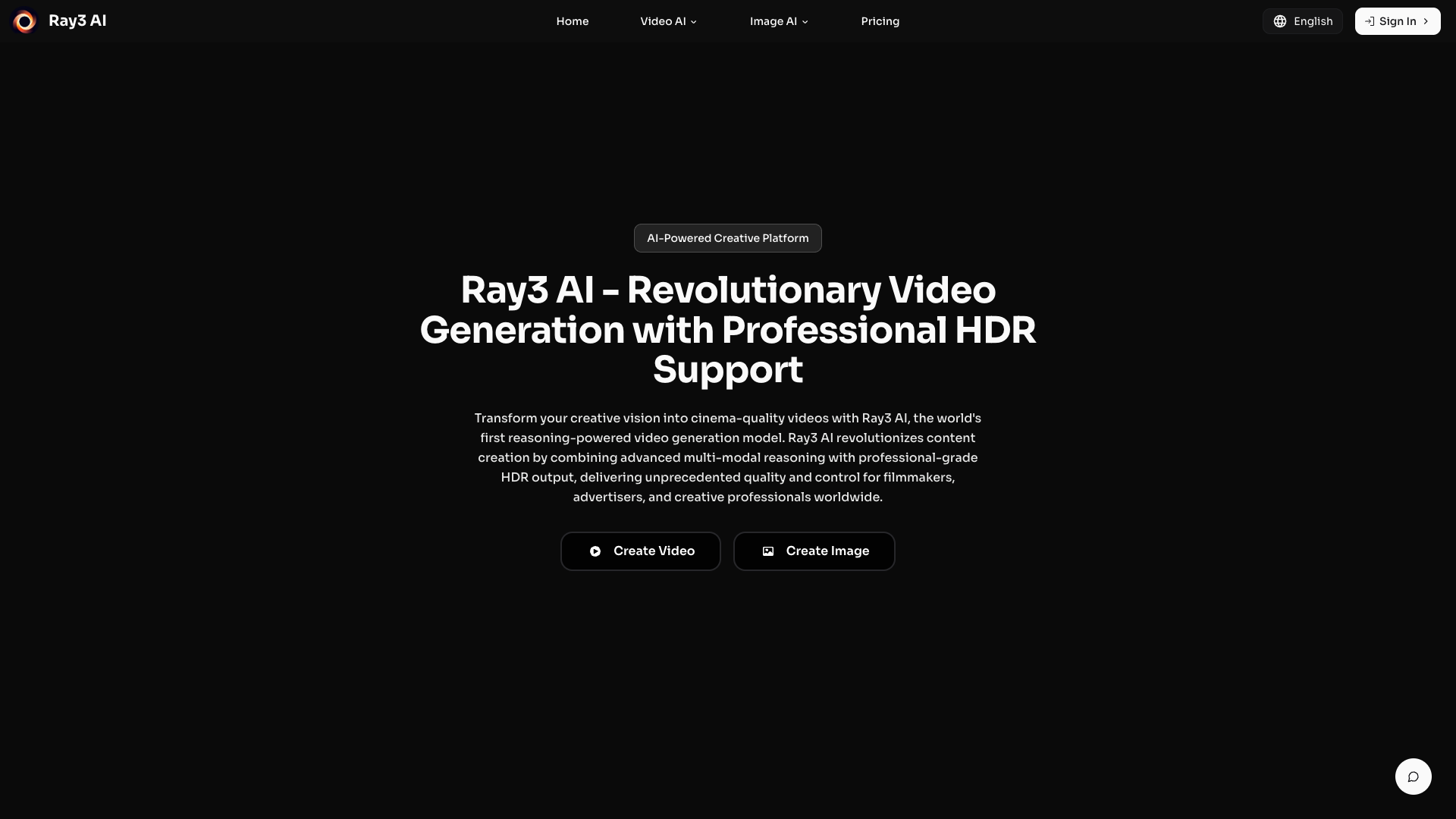 Ray3 AI - Professional HDR Video Generation