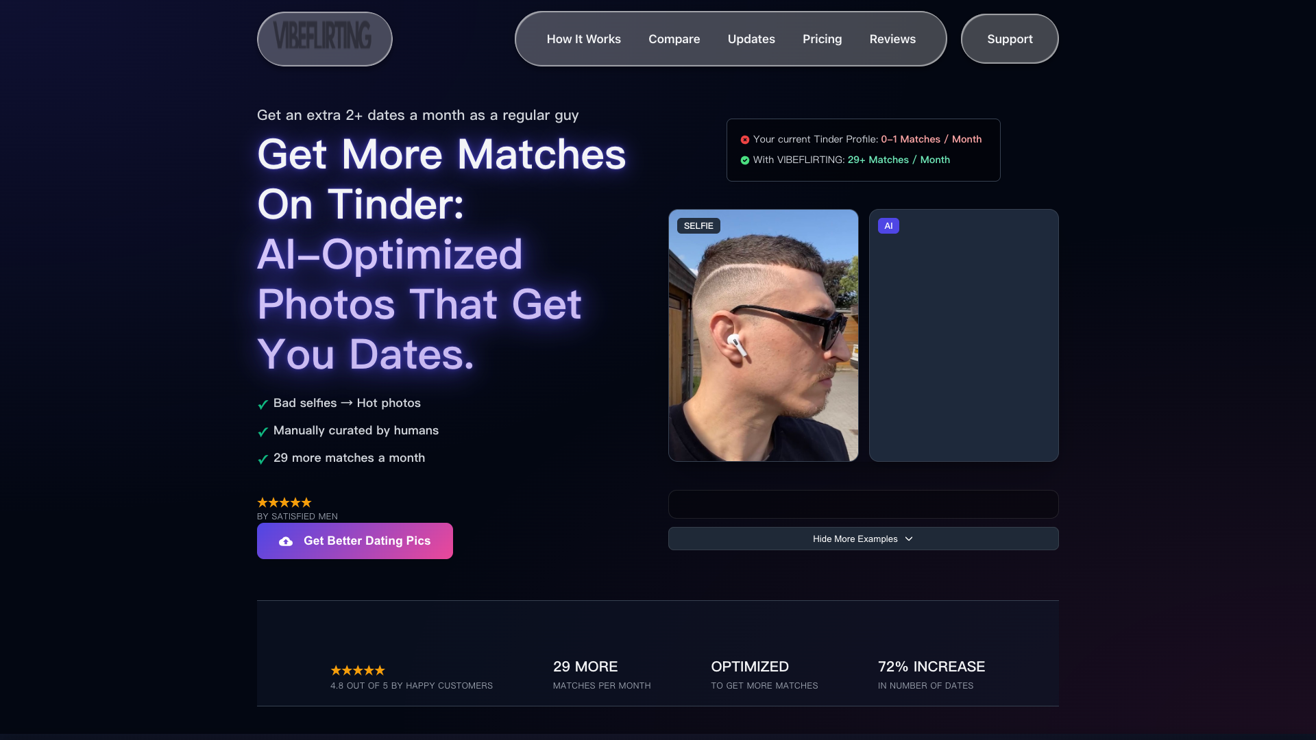 VIBEFLIRTING - AI Photo Optimizer for Dating Success VIBEFLIRTING - AI Photo Optimizer for Dating Success