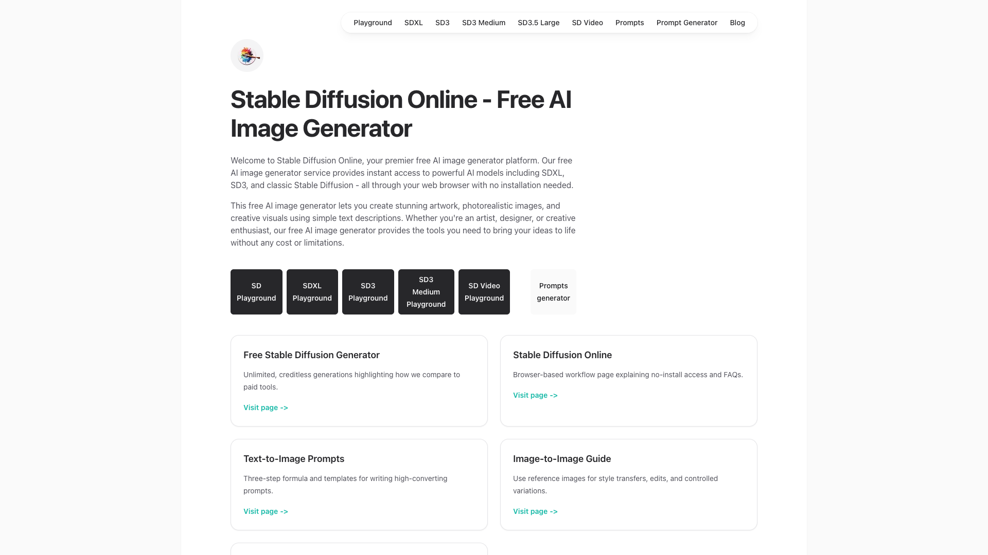 稳定扩散在线 - 免费AI图像生成器 | StableDiffusionWeb