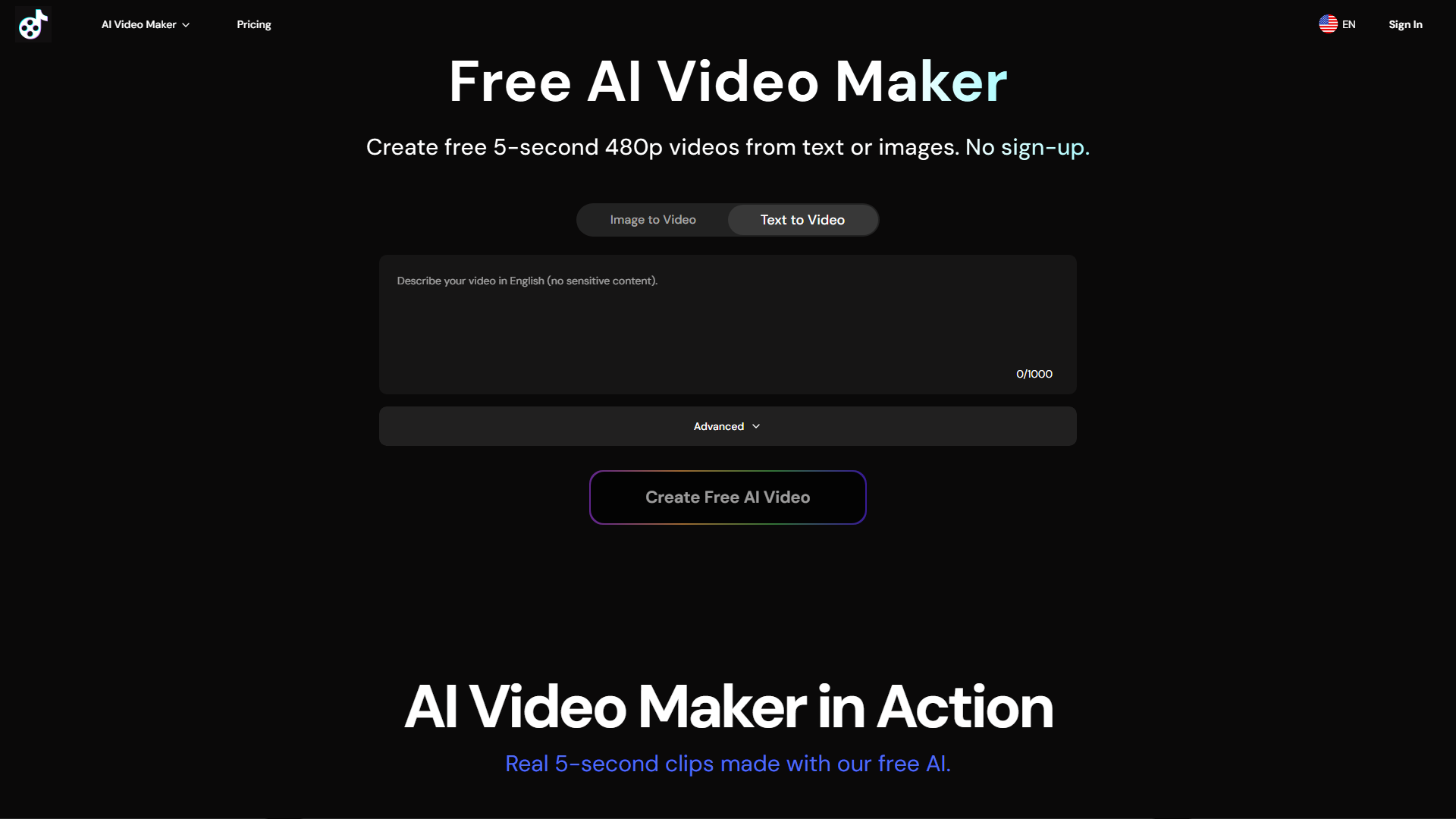 Free AI Video Maker – Unlimited Online Generator (No Sign-Up)