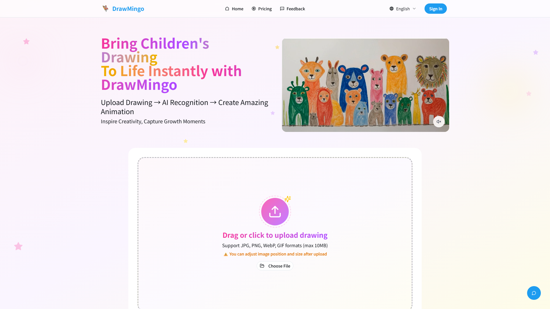 Bring Drawing To Life Instantly | DrawMingo AI Animation Bring Drawing To Life Instantly | DrawMingo AI Animation