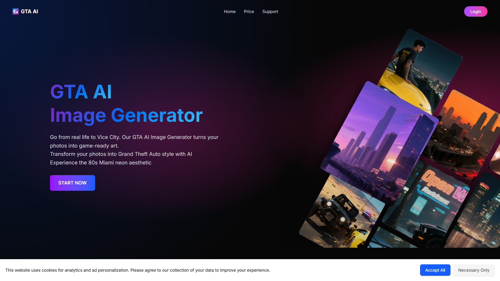 GTA AI Image Generator - Transform Photos into GTA Artwork GTA AI Image Generator - Transform Photos into GTA Artwork